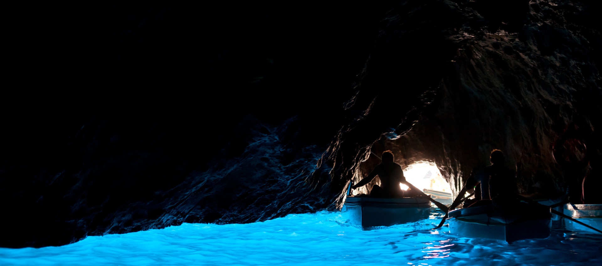 Grotta Azzurra, cave on the coast of the island of Capri.